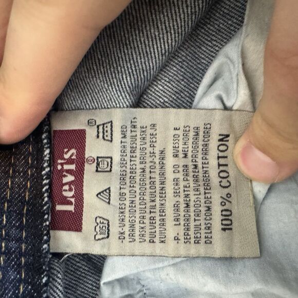 Levis 501xx Jeans Mens 32x32 Blue Straight Leg Denim Pants Button Fly VTG - Picture 11 of 13